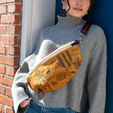 wayne sling bag | graffiti suede