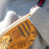 wayne sling bag | graffiti suede