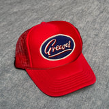trucker hat | red | greeves
