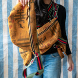wayne sling bag | graffiti suede