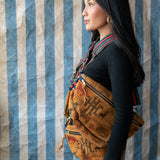 wayne sling bag | graffiti suede
