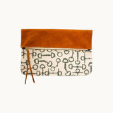 pierce pouch | horsebits | honey suede