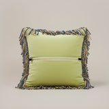 square pillow | wonder in bloom | velvet and fringe
