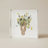 acrylic tray | wonder in bloom | yellow