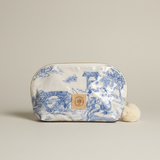 no. 4 small cosmetic | blue toile