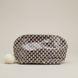 no. 4 small cosmetic | mocha floral
