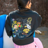 pullover | equine graffiti | black