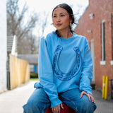 deconstructed pullover | lucky | blue