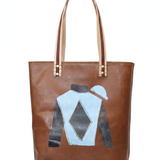 leather lenny | blue diamond silk
