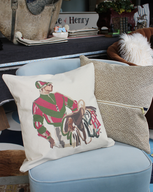 square pillow | jockey