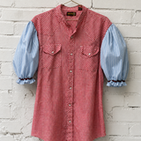 1o1 red gingham shirt | dolly western