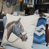 square pillow | horsehead