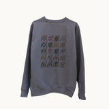 deconstructed sweatshirt | graphite | the vintage silks