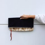 pierce pouch | navy suede | boots and saddle
