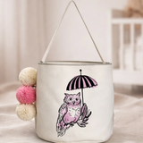 harrison mini bucket | pink owl