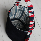 pascal bucket bag | navy suede