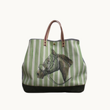 lenny large | green stripe with horsehead
