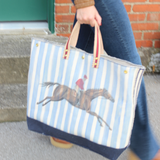lenny large | blue stripe with final stretch