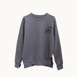 deconstructed sweatshirt | graphite | the vintage silks