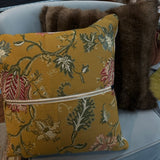 square pillow | running horses