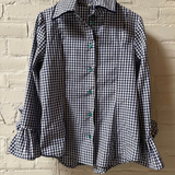 jennings blouse | midnight gingham