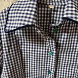 jennings blouse | midnight gingham