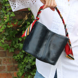 pascal bucket bag | navy leather