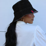 beau bucket hat | tobacco suede