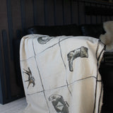 patchwork throw blanket | riders up