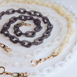 lucite crossbody chain | butter