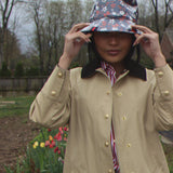beau rain hat | mod navy floral