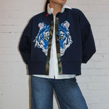 cardigan | la fauve | navy