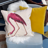 square pillow | flamingo