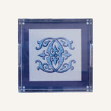 monogram acrylic tray