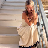 campbell dress | navy ric rac