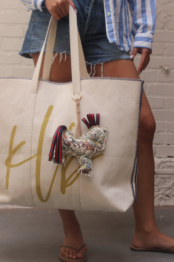 bag charm | race day