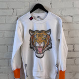 sweatshirt | orange tiger