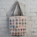 monogram tote