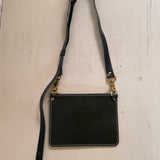 2 piece leather crossbody | green