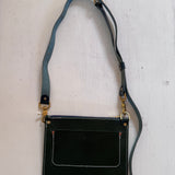 2 piece leather crossbody | green