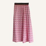 field skirt | pink floral