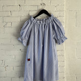 dahlia dress | blue seersucker