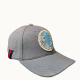 baseball cap | blue wool | moon + stars