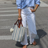 miles bucket bag | stripes