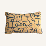 lumbar pillow | suede | horsebits