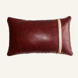 lumbar pillow | suede | horsebits