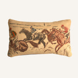 lumbar pillow | suede | running horses