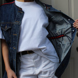 THE cinch denim vest