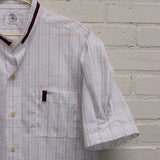 miller shirt | bubblegum and violet plaid | L
