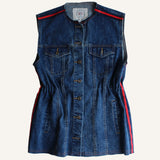 THE cinch denim vest